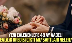 Yeni evlenenlere 48 ay vadeli evlilik kredisi çıktı mı? Şartları neler?