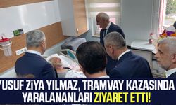 AK Parti Samsun Milletvekili Yusuf Ziya Yılmaz, tramvay kazasında yaralananları ziyaret etti!