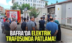 Bafra'da elektrik trafosunda patlama!