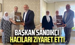 Canik Belediye Başkanı İbrahim Sandıkçı, hacıları ziyaret etti