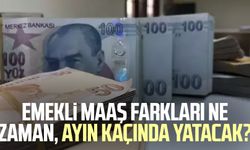 Emekli maaş farkları ne zaman, ayın kaçında yatacak?