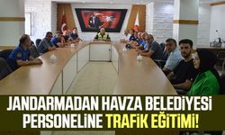 Jandarmadan Havza Belediyesi personeline trafik eğitimi!