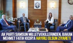 AK Parti Samsun milletvekillerinden, Bakan Mehmet Fatih Kıcır'a hayırlı olsun ziyareti