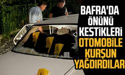 Samsun Bafra'da önünü kestikleri otomobile kurşun yağdırdılar!