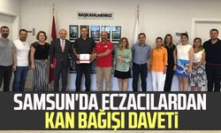 Samsun'da eczacılardan kan bağışı daveti