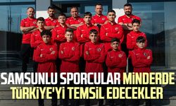 Samsunlu sporcular minderde Türkiye'yi temsil edecekler 