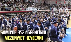 SAMÜ'de  352 öğrencinin mezuniyet heyecanı