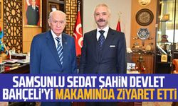 Samsunlu Sedat Şahin, MHP Genel Başkanı Devlet Bahçeli'yi makamında ziyaret etti