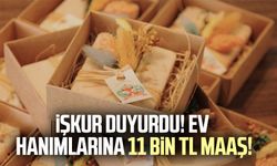 İŞKUR duyurdu! Ev hanımlarına 11 bin TL maaş