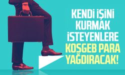 Kendi işini kurmak isteyenlere KOSGEB para yağdıracak!