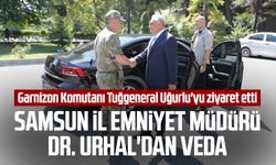 Samsun İl Emniyet Müdürü Dr. Ömer Urhal'dan veda: Garnizon Komutanı Tuğgeneral Ahmet Uğurlu'yu ziyaret etti