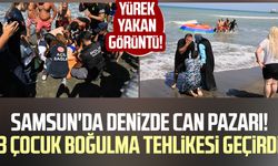 Samsun'da denizde can pazarı! 3 çocuk boğulma tehlikesi geçirdi