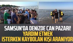 Samsun'da denizde can pazarı! Yardım etmek isterken kaybolan kişi aranıyor