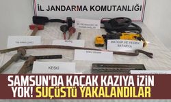 Samsun'da kaçak kazıya izin yok! Suçüstü yakalandılar