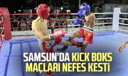 Samsun’da Kick Boks maçları nefes kesti 