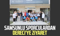 Samsunlu sporculardan Dereci'ye ziyaret 