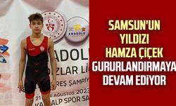 Samsun'un yıldızı Hamza Çiçek gururlandırmaya devam ediyor