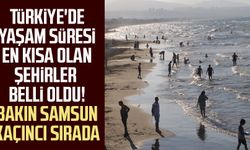 Türkiye'de yaşam süresi en kısa olan şehirler belli oldu! Bakın Samsun kaçıncı sırada