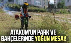 Atakum’un park ve bahçelerinde yoğun mesai!