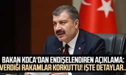 Bakan Koca'dan endişelendiren açıklama: Verdiği rakamlar korkuttu! İşte detaylar...