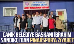 Canik Belediye Başkanı İbrahim Sandıkçı’dan Pınarspor’a ziyaret