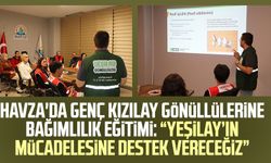 Havza'da Genç Kızılay gönüllülerine bağımlılık eğitimi: "Yeşilay’ın mücadelesine destek vereceğiz"