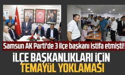 Samsun AK Parti'de 3 ilçe başkanı istifa etmişti! İlçe başkanlıkları için temayül yoklaması