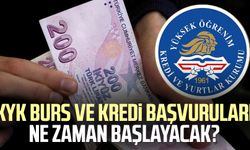 KYK burs ve kredi başvuruları ne zaman başlayacak?