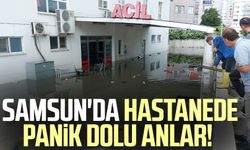 Samsun'da hastanede panik dolu anlar!