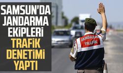 Samsun'da jandarma ekipleri trafik denetimi yaptı