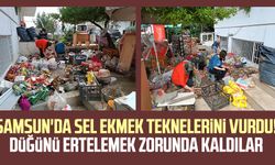 Samsun'da sel ekmek teknelerini vurdu! Düğünü ertelemek zorunda kaldılar