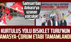 Samsun'dan Ankara'ya uzanan yolculuk! Kurtuluş Yolu Bisiklet Turu'nun Amasya-Çorum etabı tamamlandı