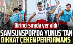 Samsunspor'da Yunus Emre Çift'ten dikkat çeken performans! Birinci sırada yer aldı