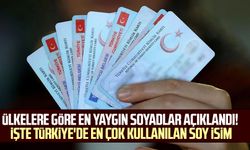 Ülkelere göre en yaygın soyadlar açıklandı! İşte Türkiye'de en çok kullanılan soy isim