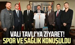 Samsun Valisi Orhan Tavlı'ya ziyaret! Spor ve sağlık konuşuldu 