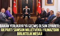 Bakan Ali Yerlikaya'ya geçmiş olsun ziyareti: AK Parti Samsun Milletvekili Yusuf Ziya Yılmaz'dan birliktelik mesajı