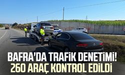 Bafra'da trafik denetimi! 260 araç kontrol edildi