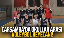 Çarşamba'da okullar arası voleybol heyecanı!