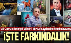 İşte farkındalık! Eski Samsun Emniyet Müdürü Mustafa Aydın'dan örnek davranış