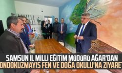 Samsun İl Milli Eğitim Müdürü Murat Ağar'dan Ondokuzmayıs Fen ve Doğa Okulu'na ziyaret