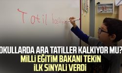 Okullarda ara tatiller kalkıyor mu? Milli Eğitim Bakanı Yusuf Tekin ilk sinyali verdi