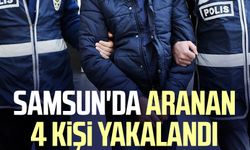 Samsun'da aranan 4 kişi yakalandı