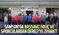 Samsun'da Başsavcı Mehmet Sabri Kılıç ve sporculardan Feyzullah Dereci'ye ziyaret 