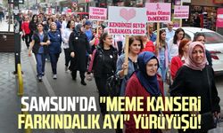 Samsun'da "Meme Kanseri Farkındalık Ayı" yürüyüşü!