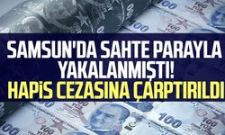 Samsun'da sahte parayla yakalanmıştı! Hapis cezasına çarptırıldı