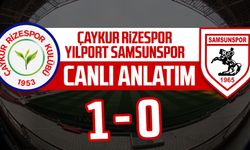 Çaykur Rizespor- Yılport Samsunspor maçı canlı anlatım