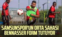 Samsunspor'un orta sahası Bennasser form tutuyor 