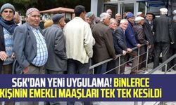 SGK'dan yeni uygulama! Binlerce kişinin emekli maaşları tek tek kesildi