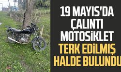 Samsun'da çalıntı motosiklet terk edilmiş halde bulundu