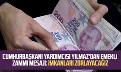 Cumhurbaşkanı Yardımcısı Cevdet Yılmaz'dan emekli zammı mesajı: İmkanları zorlayacağız